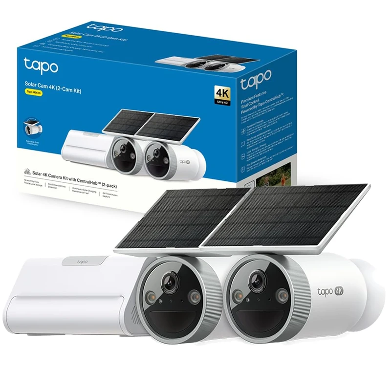 Tapo HB610 4K 8MP Solar Outdoor Security Camera Kit 2-Cam With CentralHub