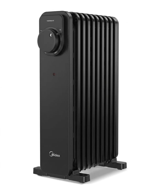 Midea 2000W Oil Filled Radiator, 9 Fins, 3 Heat Settings, Silent & Safe