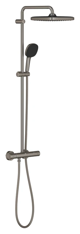 GROHE Vitalio Comfort 250 Shower System Set, Brushed Anthracite, 26696AL1