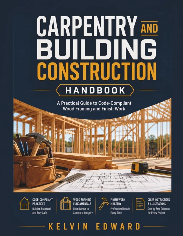 CARPENTRY AND BUILDING CONSTRUCTION HANDBOOK: A Practical Guide to Code-Compliant Wood Framing and Finish Work