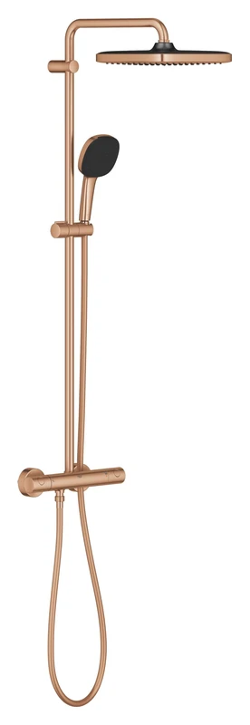 GROHE Vitalio Comfort 250 Shower System Set, Brushed Bronze, 26696DL1