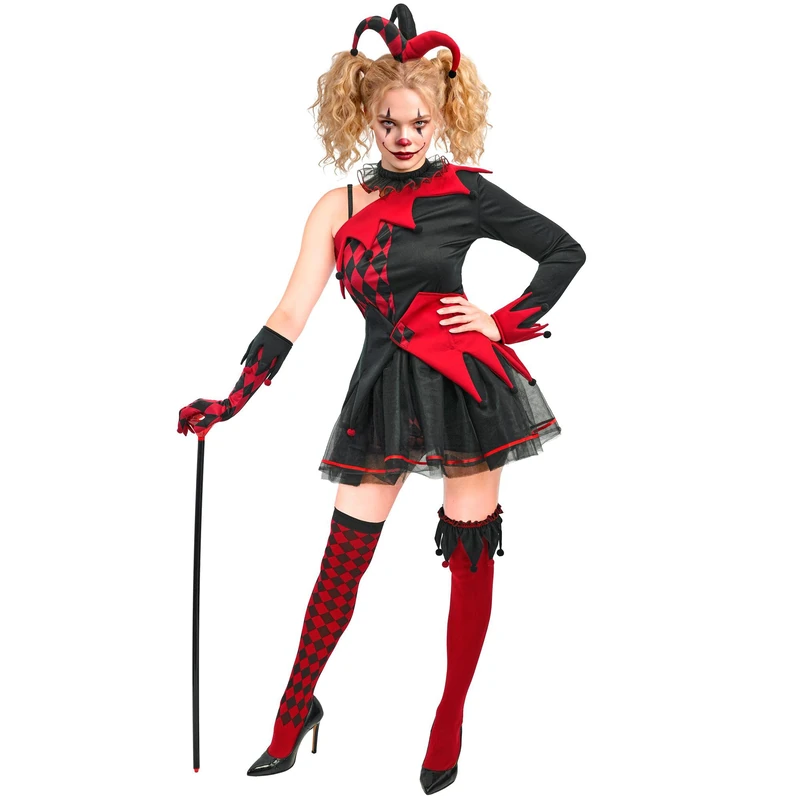 W WIDMANN MILANO Party Fashion - Evil Jester Women's Costume