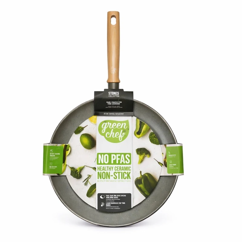 GreenChef GC-Ston FQuGr Alu Perf-ind Opn Wok 28cm/3.69L