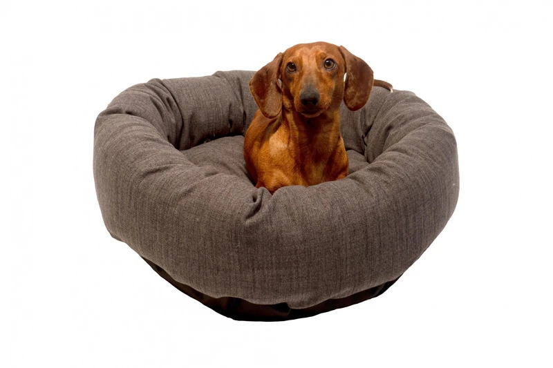 Danish Design Allsorts Olive Weave Donut Dog Bed, Large