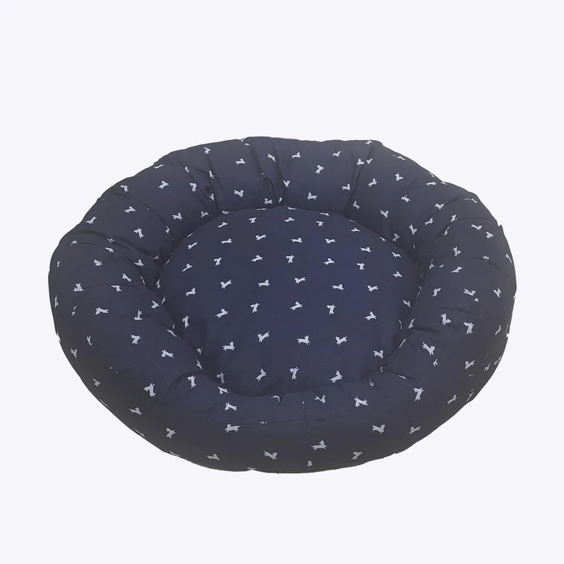 Laura Ashley Dogs Round Dog Bed by Danish Design, Large