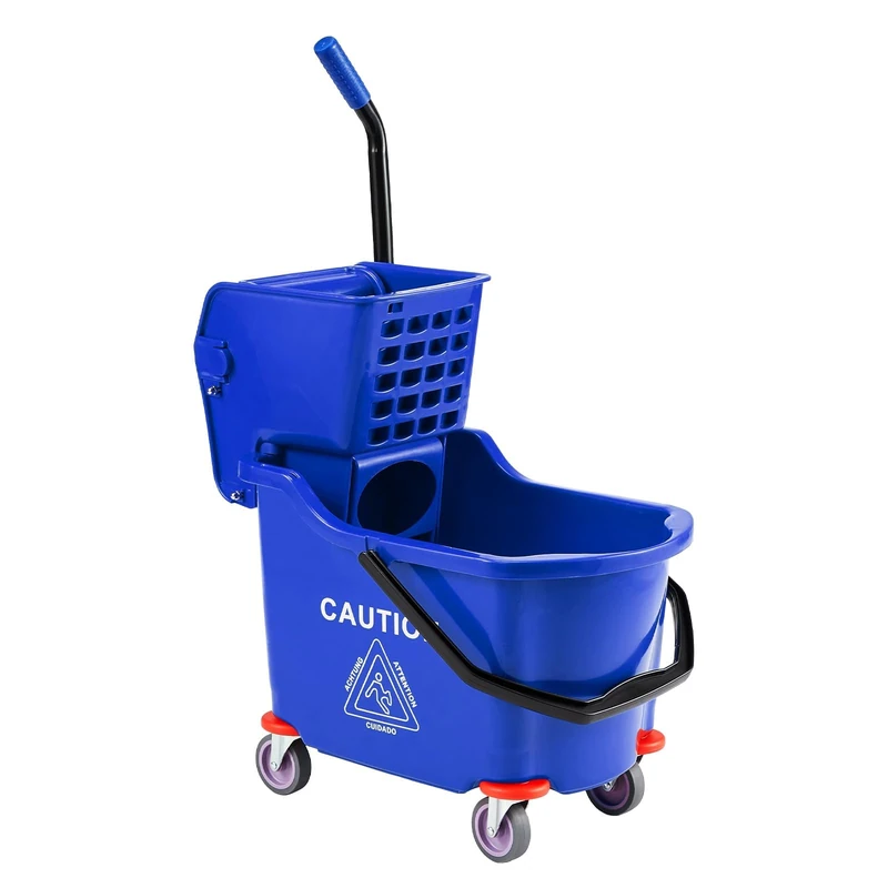 Cleaning Trolley with Mop, Press with Bucket of 32 L for Hotel