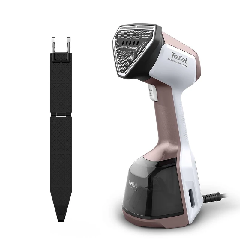 Tefal AeroSteam Elite Handheld Clothes Steamer, Suction technology, White & Rose Gold