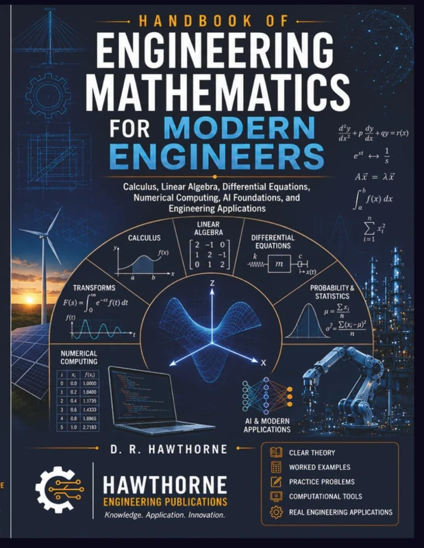 HANDBOOK OF ENGINEERING MATHEMATICS FOR MODERN ENGINEERS: Calculus, Linear Algebra, Differential Equations, Numerical Computing, AI Foundations, and Applications