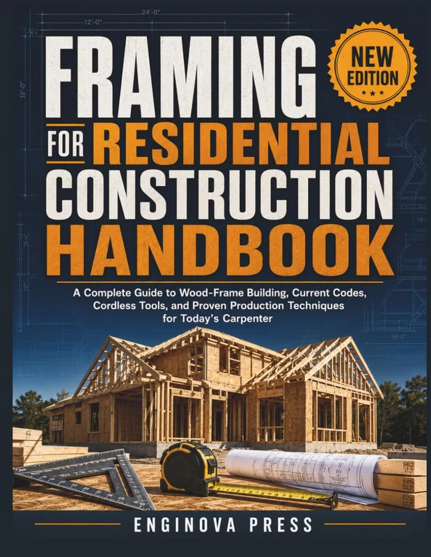 FRAMING FOR RESIDENTIAL CONSTRUCTION HANDBOOK: A Complete Guide to Wood-Frame Building, Current Codes, Cordless Tools, and Proven Production Techniques for Today’s Carpenter