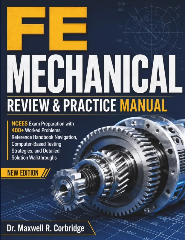 FE MECHANICAL REVIEW & PRACTICE MANUAL: NCEES Exam Preparation with 400+ Worked Problems, Reference Handbook Navigation, Computer-Based Testing Strategies, and Detailed Solution Walkthroughs