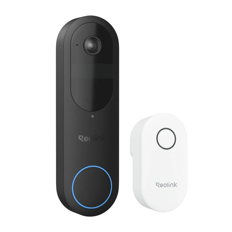 Reolink Doorbell Camera Wireless 2K 4MP, Battey Viedo Doorbell (2nd Gen) + Reolink Doorbell Add-on Chime, Plug&Play, Remote App Control, Chime Plus