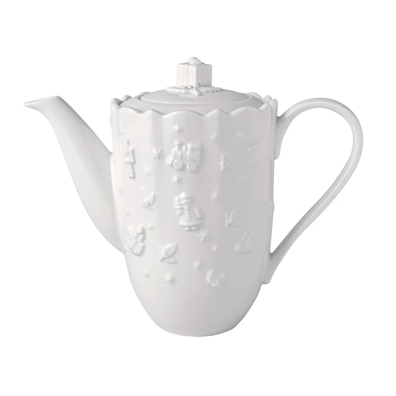 Villeroy & Boch – Toy's Delight Royal Classic coffee pot white, dishwasher-safe, microwave-safe, serving pot, Christmas dishes, Christmas pot, Christmas decoration, premium porcelain