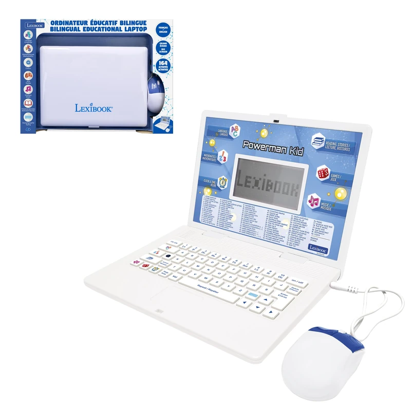 Lexibook, Educational Laptop, English/French content, White, JC601i1LXB