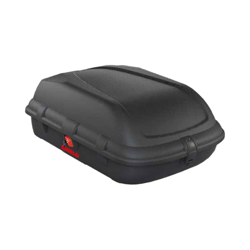Well Home Polypropylene Car Roof Box, "Carbon Fiber", Made with Injection Molding, already assembled, 270 L, Black 100 x 78.5 x 38.5 cm