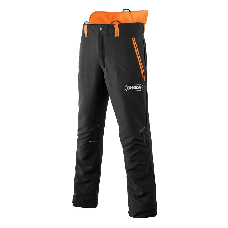 Oregon Protect Chainsaw Protective Trousers (Black and Orange, 3XL)