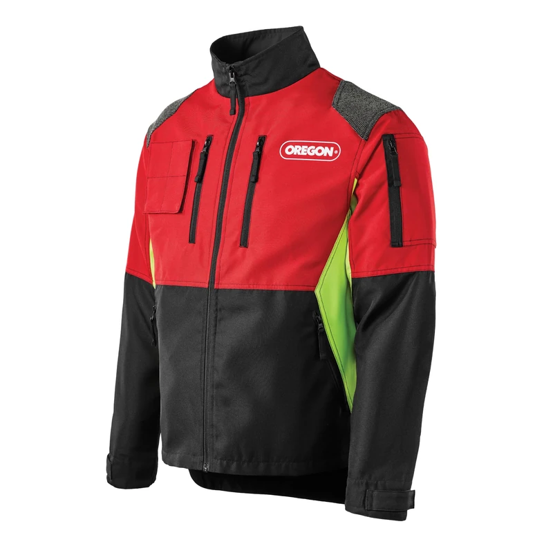 Oregon Protect Plus Hi Vis Jacket, PPE Clothing, Red/Yellow, Size S