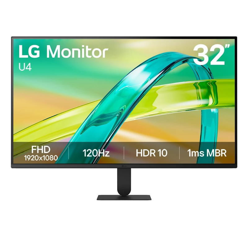LG 32" Full HD 120Hz Monitor U4 32U401B, sRGB 99%, HDR10, Black