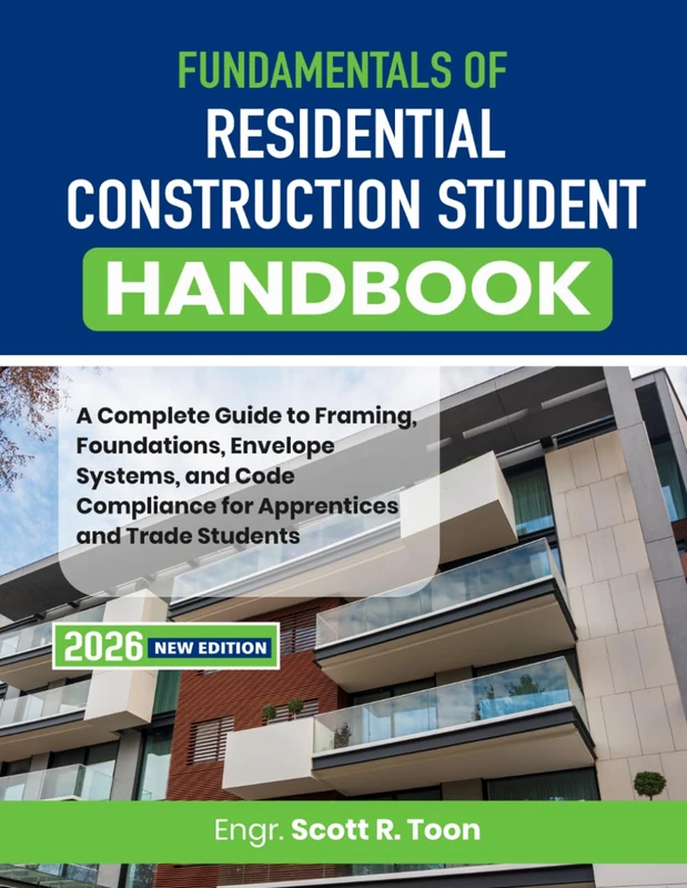 Fundamentals of Residential Construction Student Handbook: A Complete Guide to Framing, Foundations, Envelope Systems, and Code Compliance for Apprentices and Trade Students