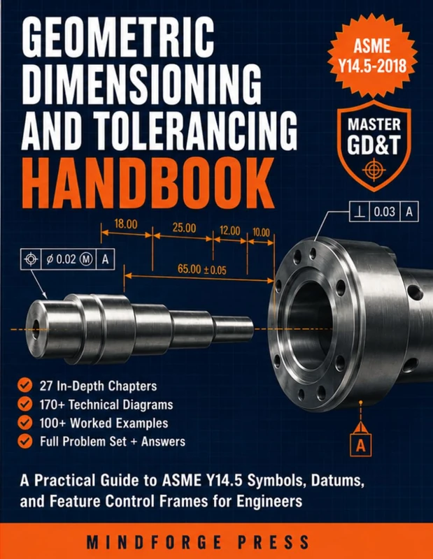 GEOMETRIC DIMENSIONING AND TOLERANCING HANDBOOK: A Practical Guide to ASME Y14.5 Symbols, Datums, and Feature Control Frames for Engineers