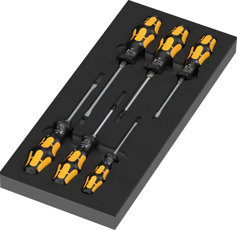 WERA 05150170001 97112 Foam Insert Kraftform Screw Chisel Series 900 Set 1, 7 Pieces