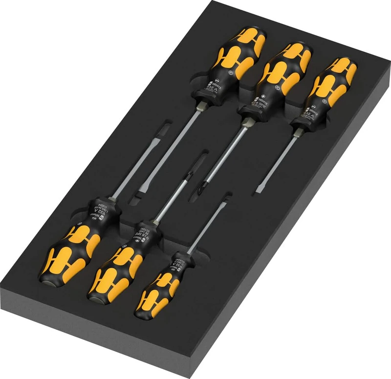 WERA Kraftform 05150171001 97113 Foam Insert Screw Chisel Series 900 Set 2 7-Piece