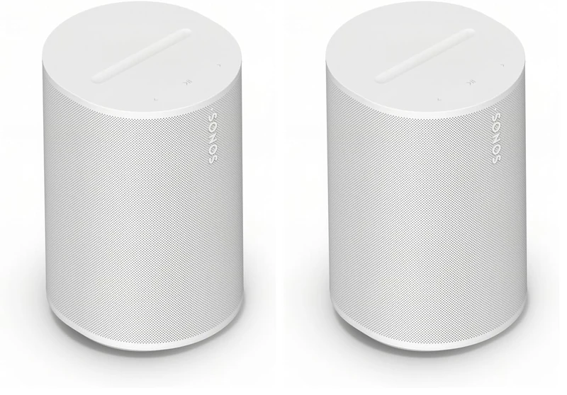 Sonos Introducing Era 100 SL |The essential speaker for music lovers. (White) (Pack of 2)