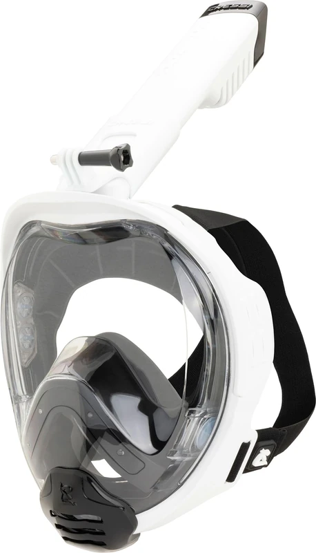 CRESSI since 1946 Kairon Adult Full Face Snorkeling Mask White/Black S/M