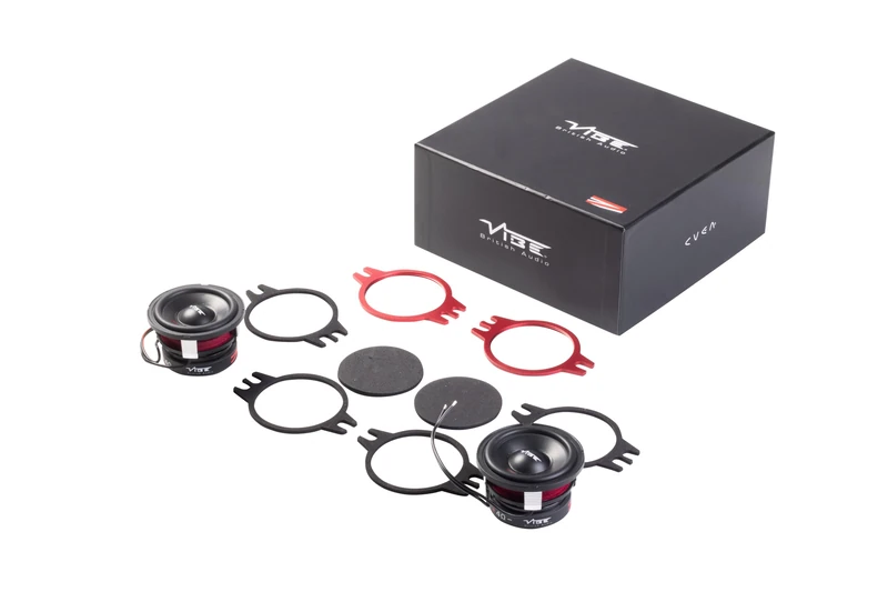 VIBE Audio CVEN 2.7 Inch Dash Speaker, CVEN2.7M-V4, 80W RMS, 300Hz–20kHz