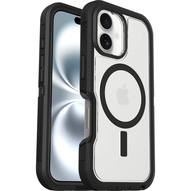 OtterBox Defender Pro XT Case for iPhone 18 Pro Max/17 Pro Max, Clear/Black