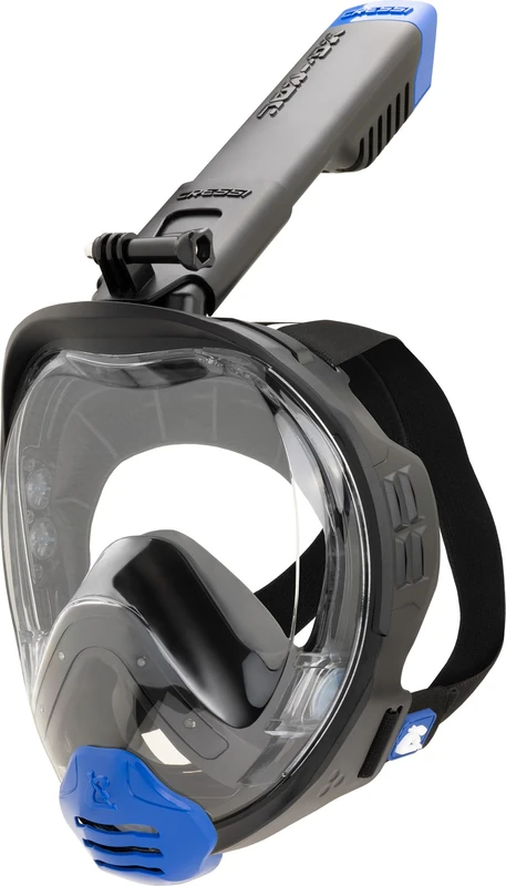 CRESSI since 1946 Kairon Adult Full Face Snorkeling Mask Black/Blue S/M