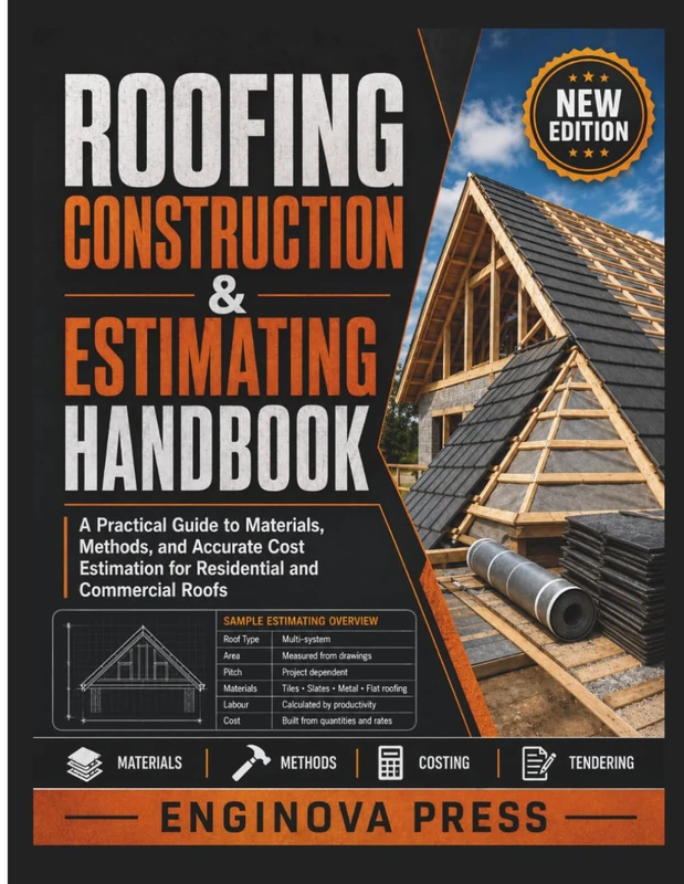 ROOFING CONSTRUCTION & ESTIMATING HANDBOOK: A Practical Guide to Materials, Methods, and Accurate Cost Estimation for Residential and Commercial Roofs