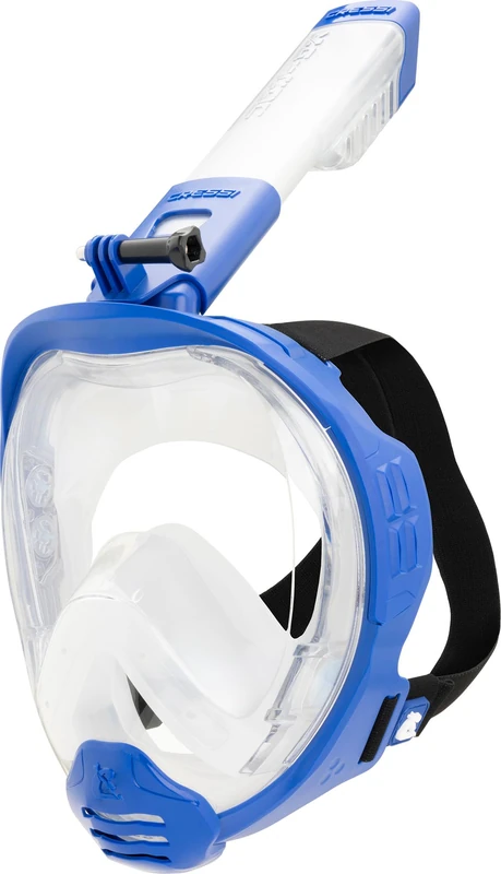 CRESSI since 1946 Kairon Adult Full Face Snorkeling Mask Clear/Blue L/XL