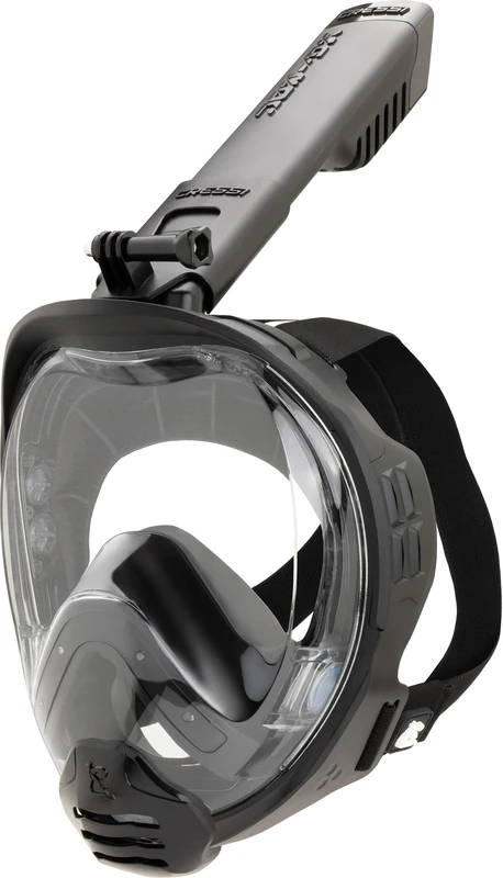 CRESSI since 1946 Kairon Adult Full Face Snorkeling Mask Black/Black S/M
