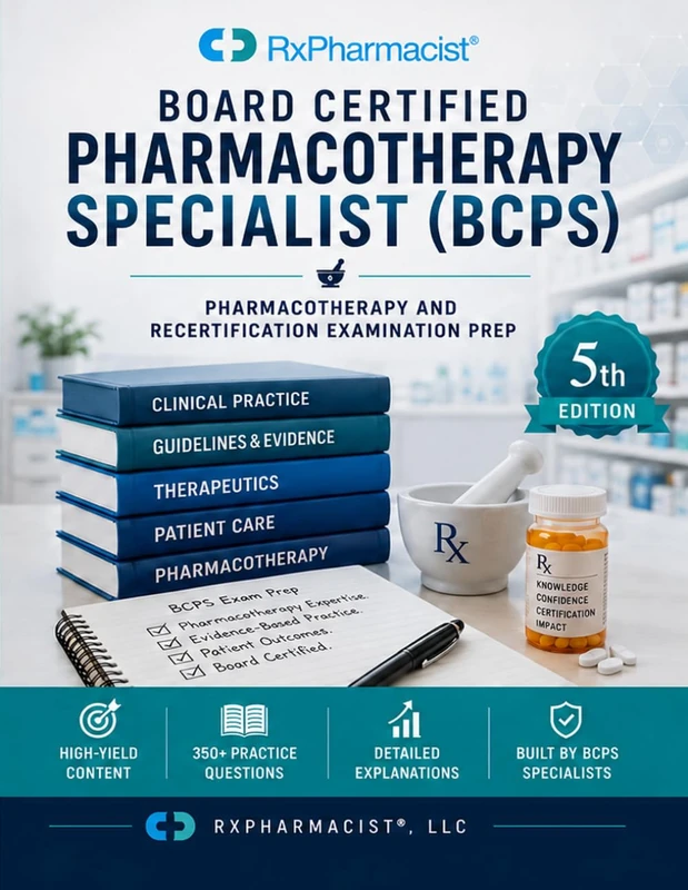Board Certified Pharmacotherapy Specialist (BCPS) Study Guide: Pharmacotherapy and Recertification Examination Prep