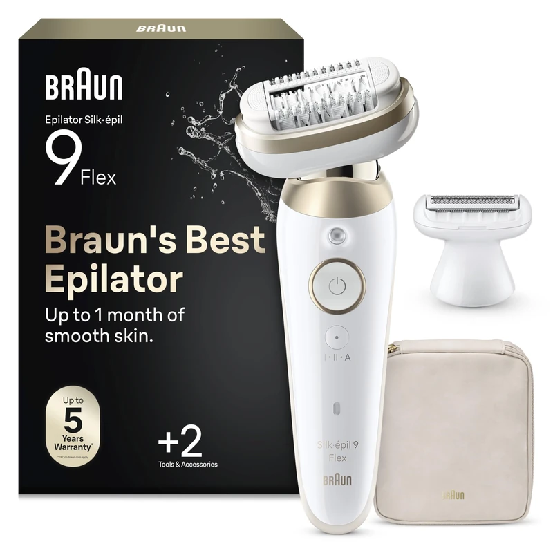 Braun Silk-epil 9 Flex 9-042 3D Epilator - Long-Lasting Hair Removal