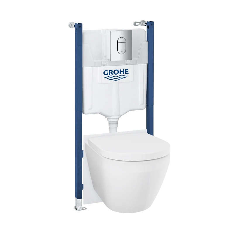 GROHE Solido Euro Ceramic 5-in-1 Set for WC, 1.13m, Chrome, 102517SH00