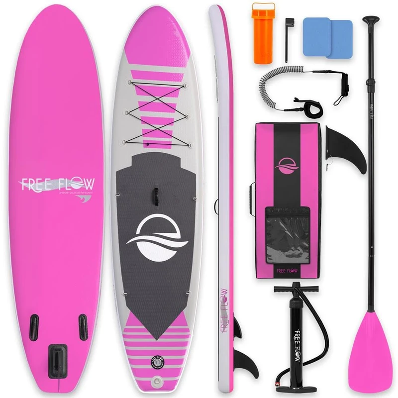 SereneLife Inflatable Stand Up Paddle Board, SUP Board- Paddleboards for Adults and Youth, Surfing Board Kit, 0.63cm Thick Standup Paddleboarding, Non-Slip Deck, Wide Stance, Surf Control w/Backpack