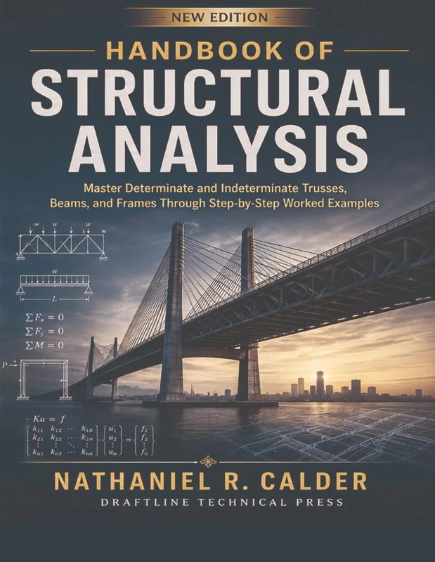 Handbook Of Structural Analysis: Master Determinate and Indeterminate Trusses, Beams, and Frames Through Step-by-Step Worked Examples