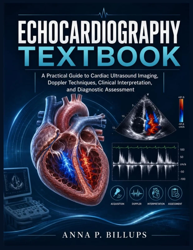 ECHOCARDIOGRAPHY TEXTBOOK: A Practical Guide to Cardiac Ultrasound Imaging, Doppler Techniques, Clinical Interpretation, and Diagnostic Assessment