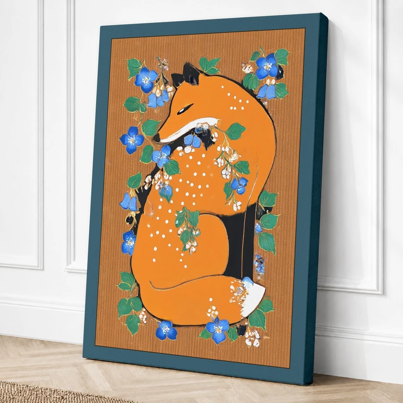 Eight with Children Eclectic Canvas Wall Art Print 36x24 Inch