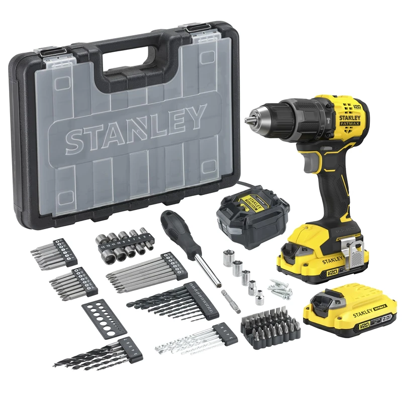 STANLEY FATMAX V20 Cordless Brushless Hammer Drill Driver, SFMCD716D2A-GB