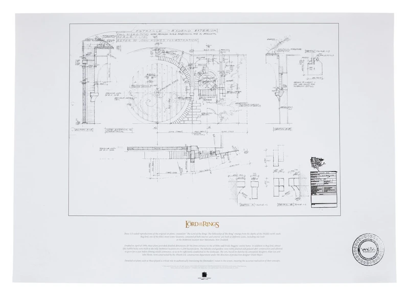 Weta Workshop The Lord of the Rings Art Print Bag 59 x 42 cm