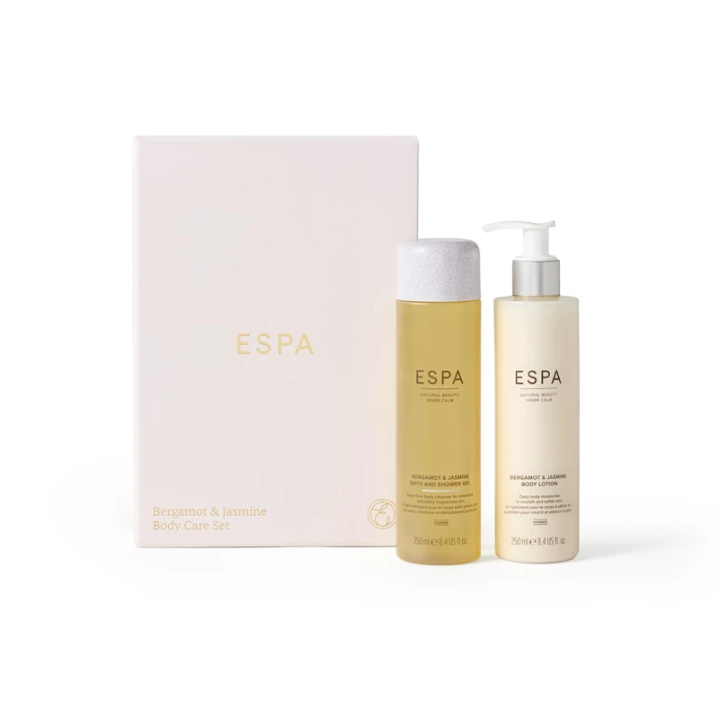 ESPA Bergamot & Jasmine Body Care Gift Set, Body Wash & Lotion