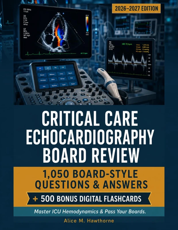 CRITICAL CARE ECHOCARDIOGRAPHY BOARD REVIEW: 1,050 Questions and Answers for ICU Hemodynamics and Certification Prep