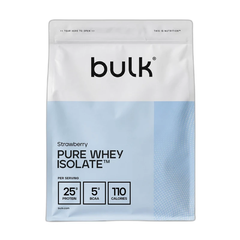 Bulk Pure Whey Isolate, Strawberry, 450g