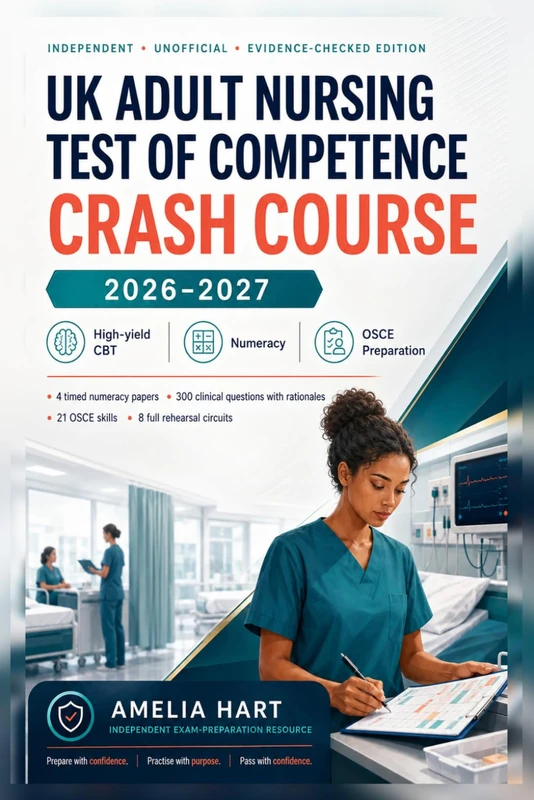 UK Adult Nursing Test of Competence: Crash Course 2026-2027