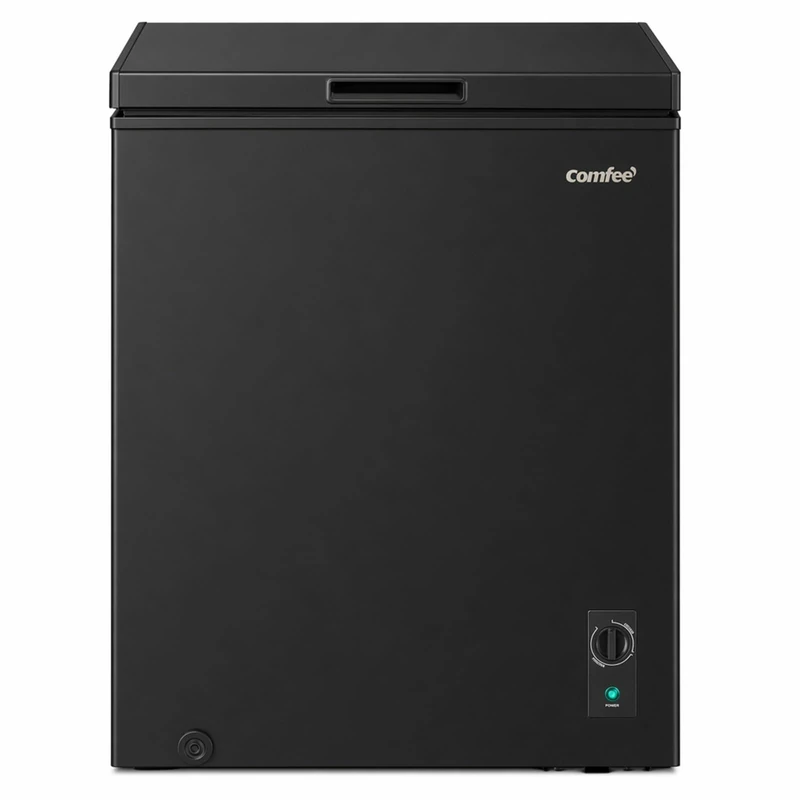 COMFEE' 143L Chest Freezer, Convertible Refrigeration Mode, RCC146BL2UK(E)