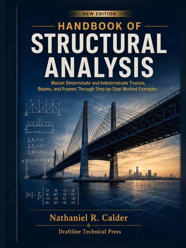 Handbook Of Structural Analysis: Master Determinate and Indeterminate Trusses, Beams, and Frames Through Step-by-Step Worked Examples