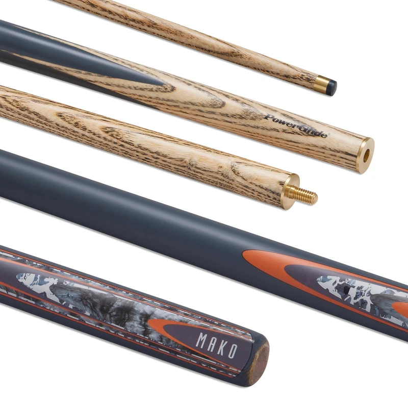 POWERGLIDE Mako 2 Piece Snooker Cue & Svartur Case Set
