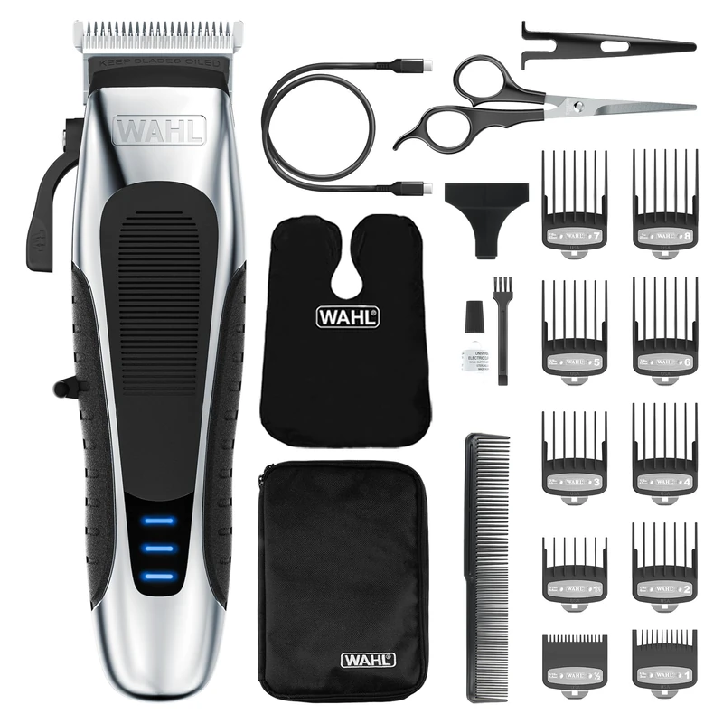 Wahl Chrome Pro Lithium Mens Hair Clipper with Speed Control & Charge Gauge